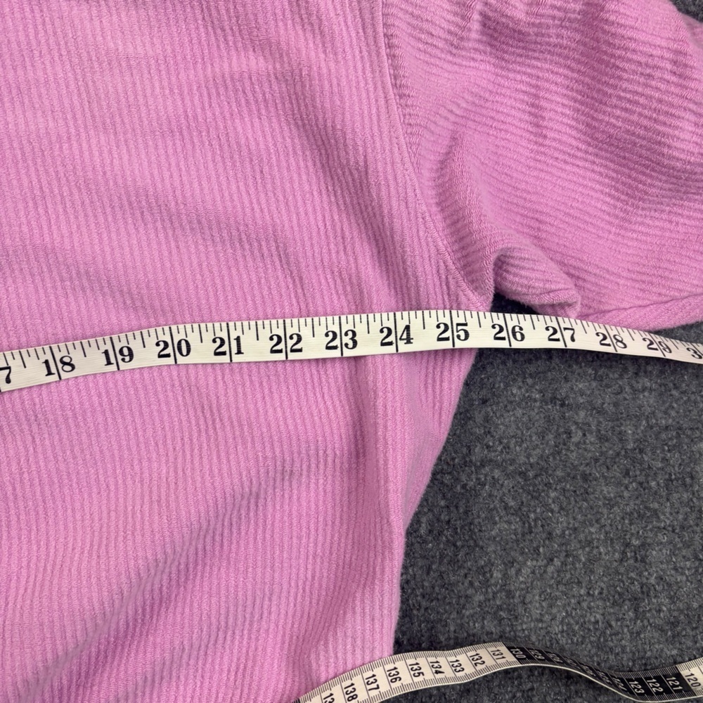 PINK by Victoria’s Secret Women’s Pink Ribbed Crewneck Sweater size: Small - Picture 6 of 7